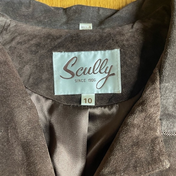 Vintage Scully Suede Leather Brown Fall Blazer Jacket Size 10 - Picture 3 of 8